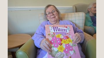 Mothers day celebrations at Hayes care home